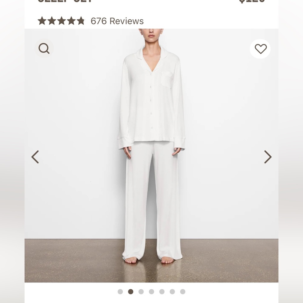 NWT Skims Sleep Set - Marble